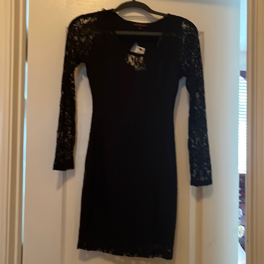 Black lace dress